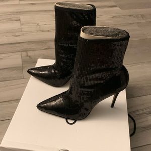Aldo, black sequins boots
